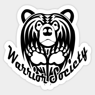Warrior Society (Bear Black) Sticker